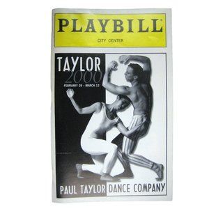 Paul Taylor Dance Company Playbill 2000 Huber Asnes Corbin Viola Lebeau Modern